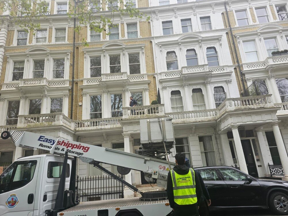 Heavy furniture moving hoist